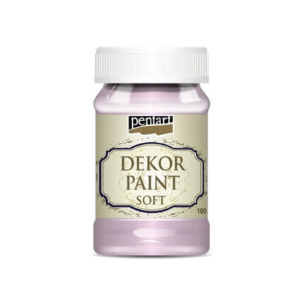 Χρώμα κιμωλίας από την εταιρεία Pentart της σειράς Decor Soft Paint σε συσκευασία 100 ml και χρώμα Cherry Blossom